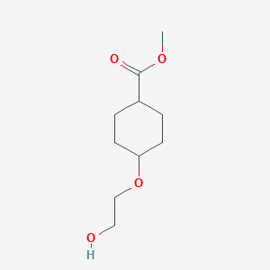 molecular formula C10H18O4 B8453113 Methyl 4-(2-hydroxyethoxy)cyclohexanecarboxylate 