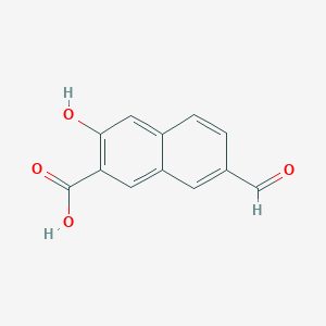 molecular formula C12H8O4 B8453187 7-Formyl-3-hydroxynaphthalene-2-carboxylic Acid 