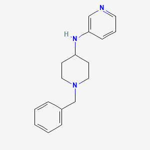 molecular formula C17H21N3 B8453215 N-[1-(phenylmethyl)-4-piperidinyl]-3-pyridinamine 