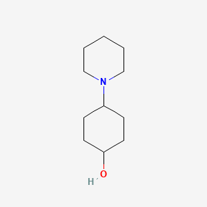 molecular formula C11H21NO B8453221 Cyclohexanol, 4-piperidino- CAS No. 1531-95-9