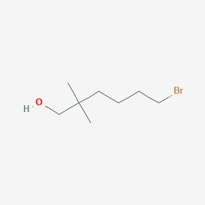 molecular formula C8H17BrO B8453228 6-Bromo-2,2-dimethylhexanol 