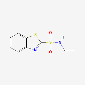 molecular formula C9H10N2O2S2 B8453240 N-ethylbenzo[d]thiazole-2-sulfonamide 