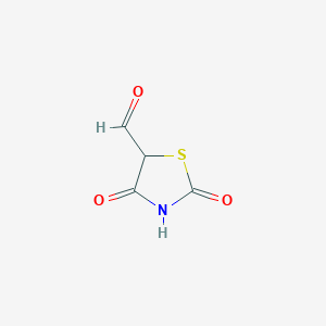 molecular formula C4H3NO3S B8453262 2,4-Thiazolidindione-5-carboxaldehyde 