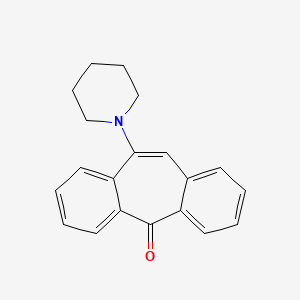 molecular formula C20H19NO B8453282 10-(1-piperidinyl)-5H-dibenzo[a,d]cyclohepten-5-one CAS No. 37439-92-2