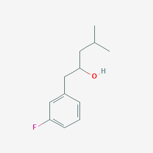 molecular formula C12H17FO B8453298 1-(3-Fluorophenyl)-4-methyl-2-pentanol 