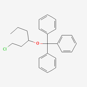 molecular formula C25H27ClO B8453325 1-Chloro-3-triphenylmethoxyhexane CAS No. 52517-98-3