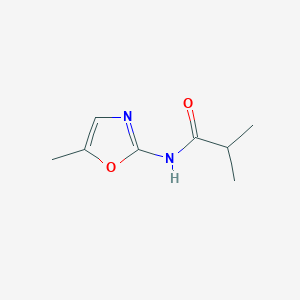 molecular formula C8H12N2O2 B8453340 2-Isobutyramido-5-methyloxazole 