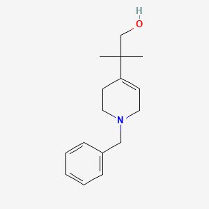 molecular formula C16H23NO B8453353 2-(1-Benzyl-1,2,3,6-tetrahydropyridin-4-yl)-2-methylpropan-1-ol 