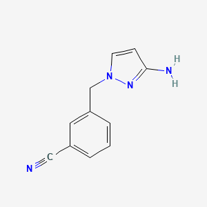 3-((3-Amino-1h-pyrazol-1-yl)methyl)benzonitrile