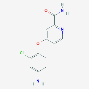 molecular formula C12H10ClN3O2 B8453380 4-(4-Amino-2-chlorophenoxy)picolinamide CAS No. 757251-55-1