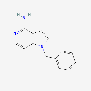molecular formula C14H13N3 B8453414 1-Benzyl-1h-pyrrolo[3,2-c]pyridin-4-amine 