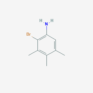 molecular formula C9H12BrN B8453502 2-Bromo-3,4,5-trimethylaniline 