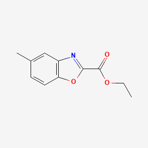 molecular formula C11H11NO3 B8453512 5-Methyl-benzooxazole-2-carboxylic acid ethyl ester 