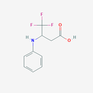 4,4,4-Trifluoro-3-(phenylamino)butanoic acid