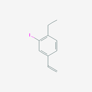 molecular formula C10H11I B8453531 4-Ethenyl-1-ethyl-2-iodobenzene 