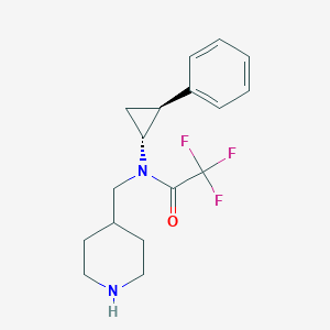2,2,2-trifluoro-N-((1R,2S)-2-phenylcyclopropyl)-N-(piperidin-4-ylmethyl)acetamide