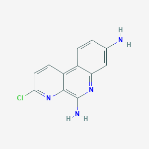 molecular formula C12H9ClN4 B8453581 3-Chlorobenzo[f][1,7]naphthyridine-5,8-diamine 