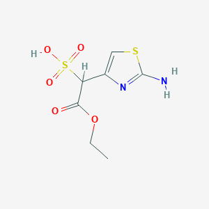 Ethyl (2-imino-4-thiazolin-4-yl)-2-sulfoacetate