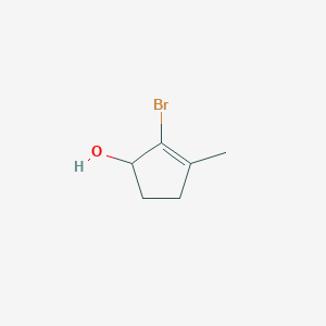 molecular formula C6H9BrO B8453695 2-Bromo-3-methyl-2-cyclopenten-1-ol CAS No. 108060-93-1