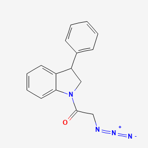 2-Azido-1-(3-phenyl-2,3-dihydro-1H-indol-1-yl)ethan-1-one