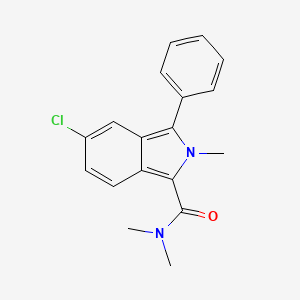 molecular formula C18H17ClN2O B8453766 5-Chloro-N,N,2-trimethyl-3-phenyl-2H-isoindole-1-carboxamide CAS No. 61295-29-2