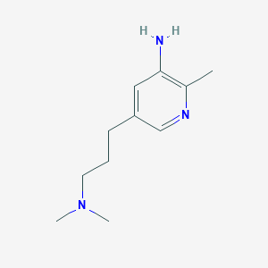 5-[3-(Dimethylamino)propyl]-2-methylpyridin-3-amine