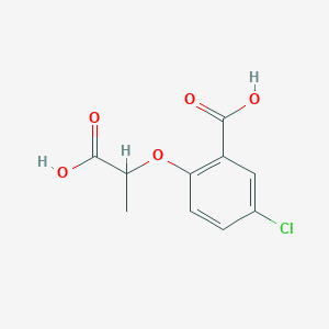 molecular formula C10H9ClO5 B8453794 2-(2-Carboxy-4-chlorophenoxy) propionic acid 