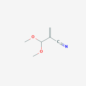 molecular formula C6H9NO2 B8453809 2-(Dimethoxymethyl)acrylonitrile 