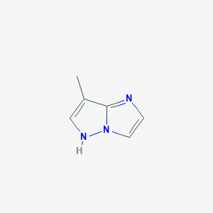 molecular formula C6H7N3 B8453890 7-methyl-1H-imidazo[1,2-b]pyrazole 