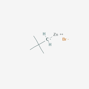 molecular formula C5H11BrZn B8453892 ZINC;2-methanidyl-2-methylpropane;bromide 