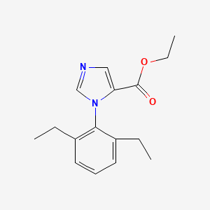molecular formula C16H20N2O2 B8453970 Ethyl 1-(2,6-diethylphenyl)-1H-imidazole-5-carboxylate CAS No. 88490-46-4