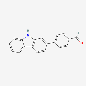molecular formula C19H13NO B8453982 4-(9H-carbazol-2-yl)benzaldehyde 