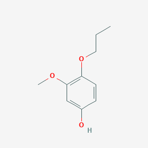 molecular formula C10H14O3 B8453989 3-Methoxy-4-propoxyphenol 