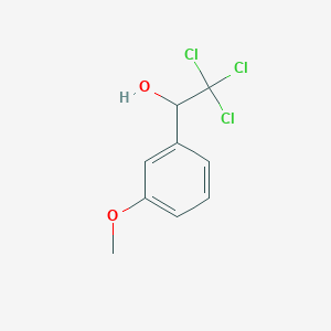 molecular formula C9H9Cl3O2 B8453995 2,2,2-Trichloro-1-(3-methoxyphenyl)ethanol 