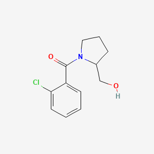 molecular formula C12H14ClNO2 B8454019 1-(2-Chlorobenzoyl)-2-pyrrolidinemethanol 