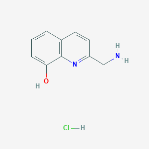 molecular formula C10H11ClN2O B8454046 2-Aminomethyl-8-hydroxyquinoline hydrochloride 