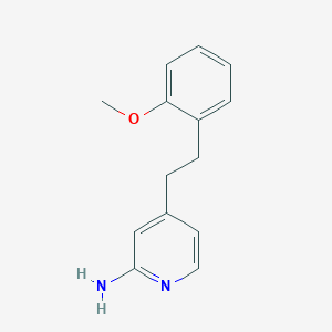 molecular formula C14H16N2O B8454115 4-[2-(2-Methoxy-phenyl)-ethyl]-pyridin-2-ylamine 