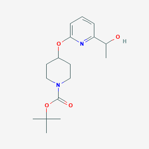 1,1-Dimethylethyl 4-{[6-(1-hydroxyethyl)-2-pyridinyl]oxy}-1-piperidinecarboxylate