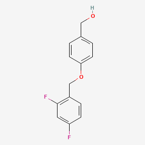 molecular formula C14H12F2O2 B8454134 [4-(2,4-Difluoro-benzyloxy)phenyl]-methanol 