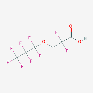 molecular formula C6H3F9O3 B8454152 2,2-Difluoro-3-(heptafluoropropoxy)propanoic acid CAS No. 824393-34-2