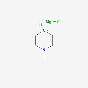 molecular formula C6H12ClMgN B8454194 Magnesium, chloro(1-methyl-4-piperidinyl)- 