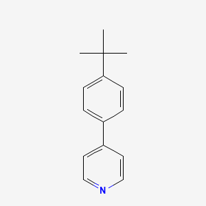 molecular formula C15H17N B8454210 4-(4-Tert-butylphenyl)pyridine 