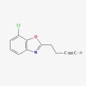 molecular formula C11H8ClNO B8454265 2-(But-3-ynyl)-7-chlorobenzo[d]oxazole 