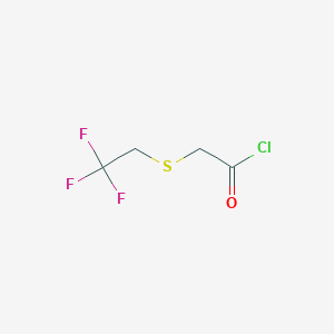 molecular formula C4H4ClF3OS B8454271 [(2,2,2-Trifluoroethyl)sulfanyl]acetyl chloride CAS No. 57008-23-8