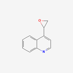 molecular formula C11H9NO B8454304 4-(Oxiran-2-yl)quinoline 