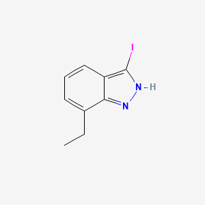 molecular formula C9H9IN2 B8454349 7-ethyl-3-iodo-1H-indazole 