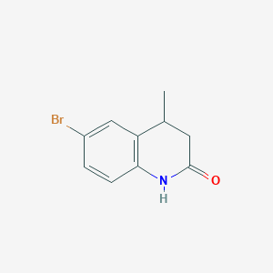 molecular formula C10H10BrNO B8454358 6-Bromo-3,4-dihydro-4-methyl-2(1H)-quinolinone CAS No. 99455-02-4