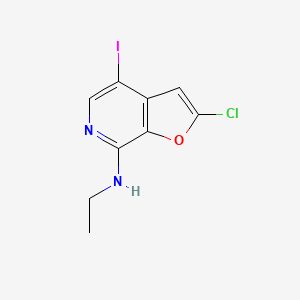 2-chloro-N-ethyl-4-iodofuro[2,3-c]pyridin-7-amine
