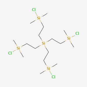 Silane, tetrakis[2-(chlorodimethylsilyl)ethyl]-