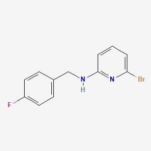 molecular formula C12H10BrFN2 B8454469 6-Bromo-N-(4-fluorobenzyl)pyridin-2-amine 